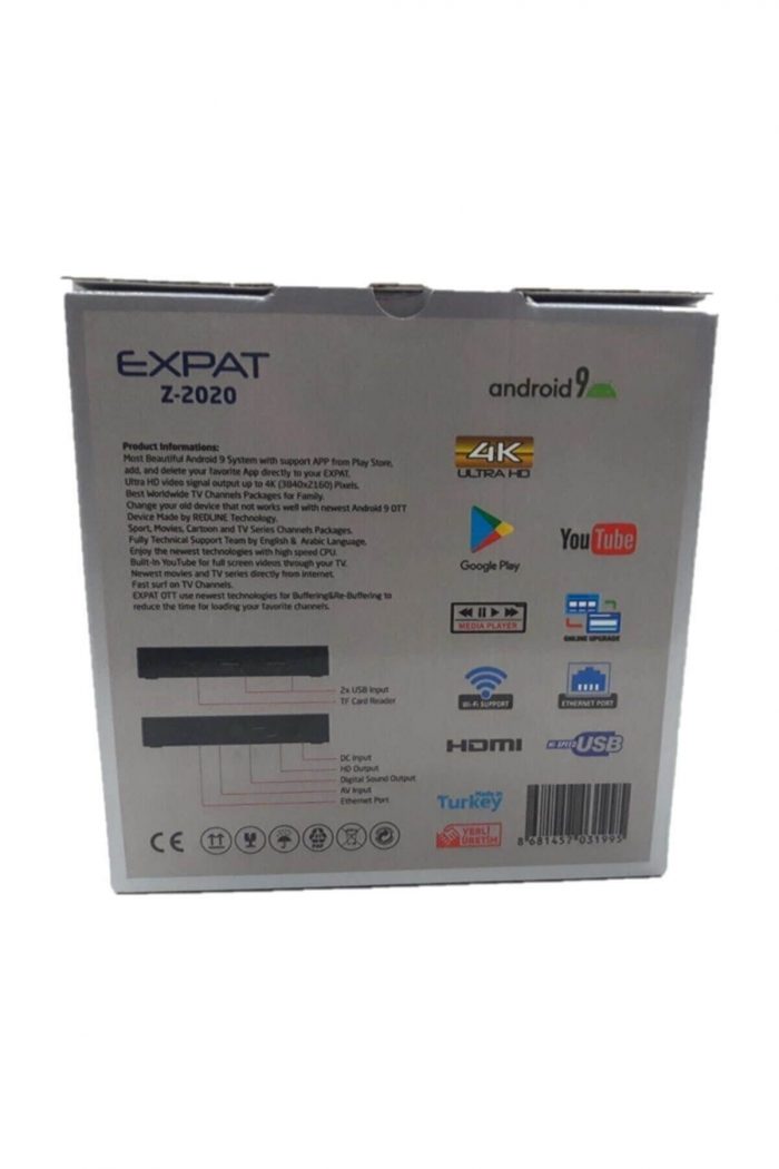 Expat Z2020 4K Smart Android 16GB Hafıza - Görsel 4